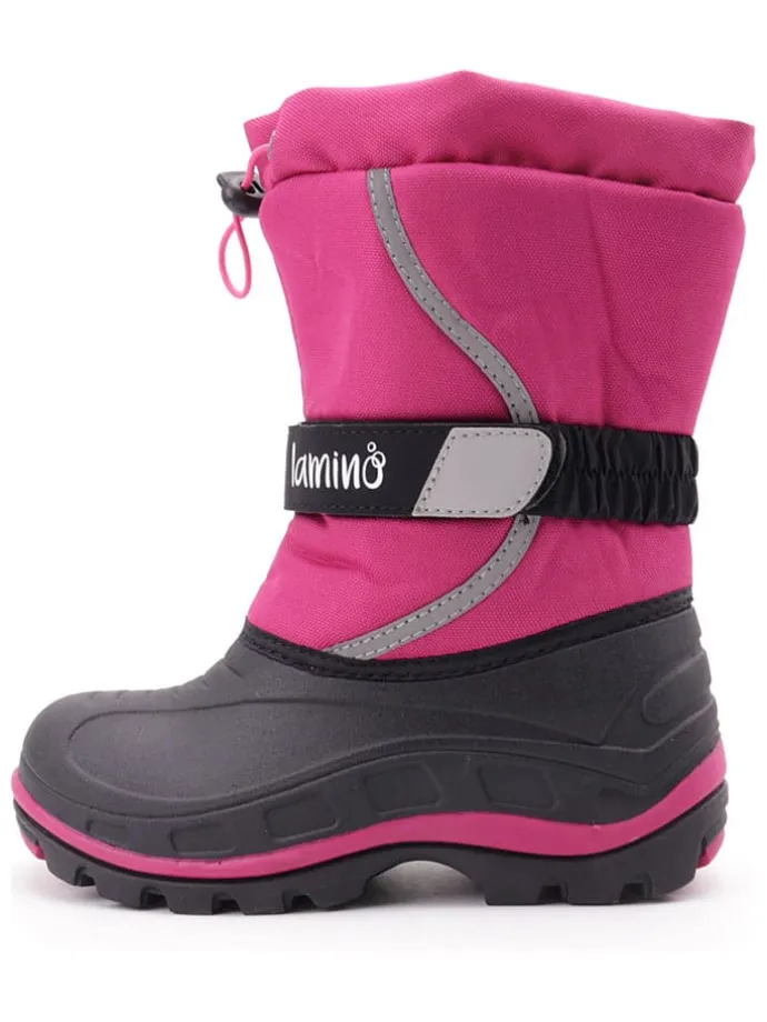 Winterboots roze/donkerblauw
