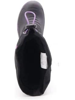 Winterboots zwart/paars