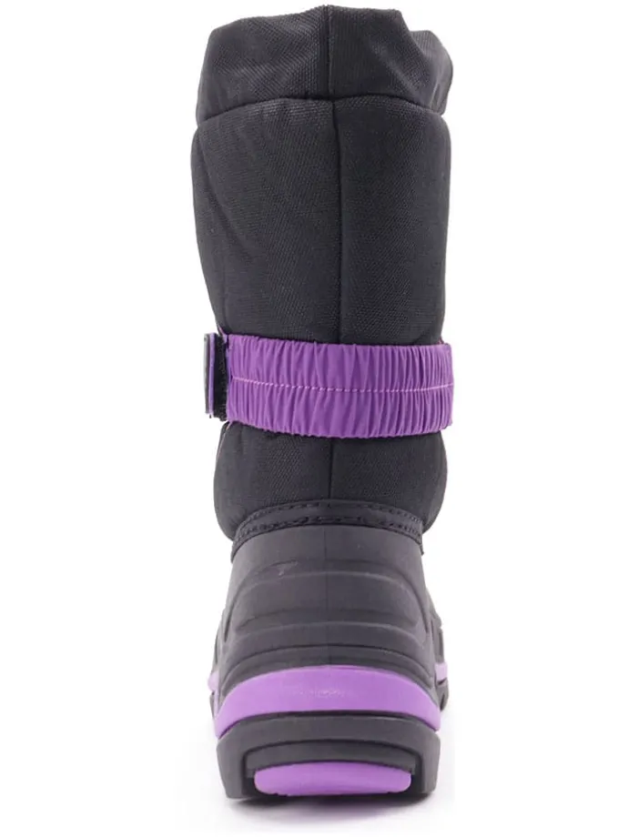 Winterboots zwart/paars