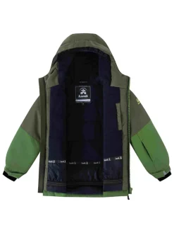 Winterjas "Crosby" groen/grijs