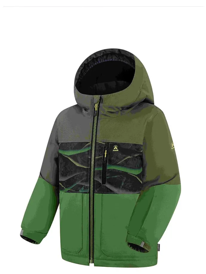 Winterjas "Crosby" groen/grijs