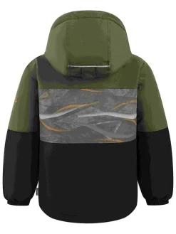 Winterjas "Crosby" zwart/groen