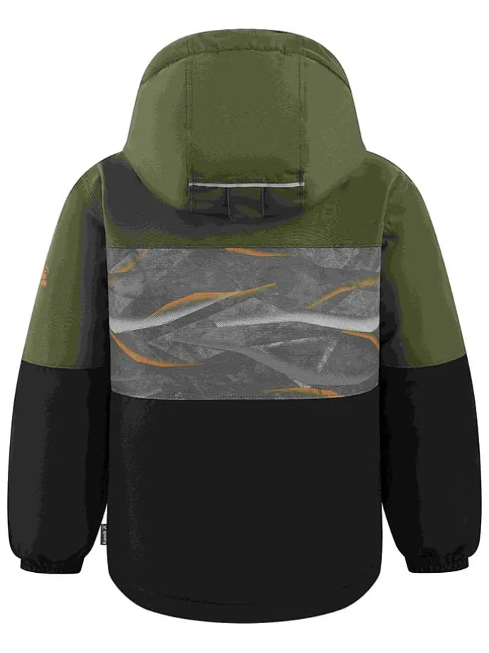 Winterjas "Crosby" zwart/groen