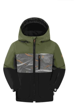 Winterjas "Crosby" zwart/groen
