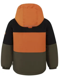 Winterjas "Gideon" oranje/zwart/kaki