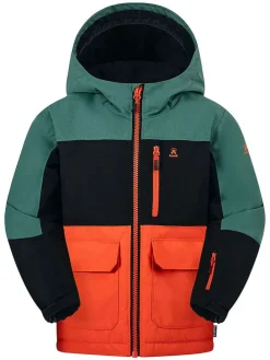 Winterjas ''Koda'' groen/oranje