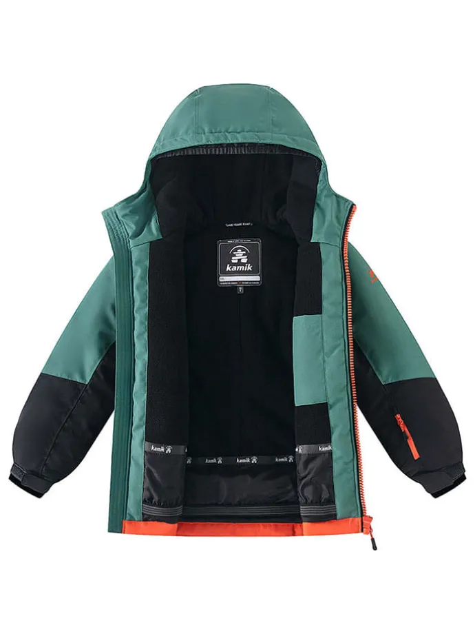Winterjas ''Koda'' groen/oranje