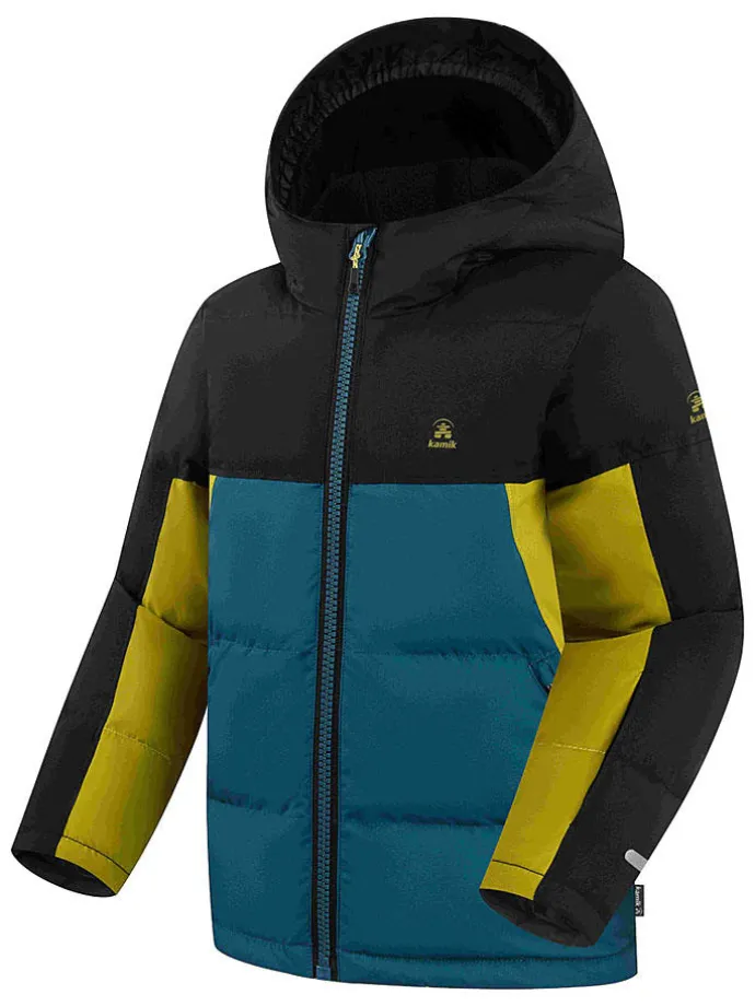 Winterjas ''Tucker'' zwart/blauw