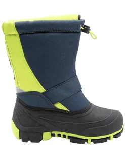 Winterlaarzen "Kanga-Bean II" donkerblauw/groen