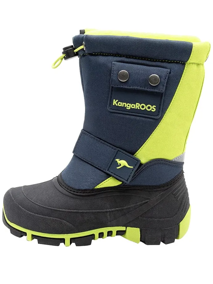 Winterlaarzen "Kanga-Bean II" donkerblauw/groen