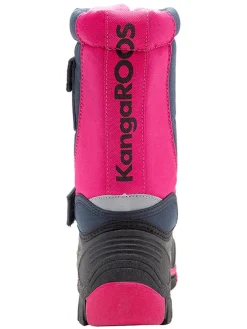Winterlaarzen "Kanga-Bean II" donkerblauw/roze