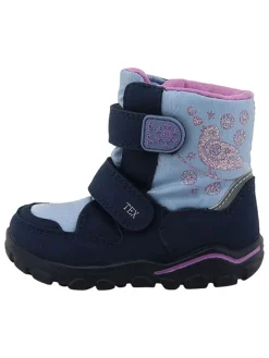 Winterlaarzen "Kijana" donkerblauw/lichtblauw