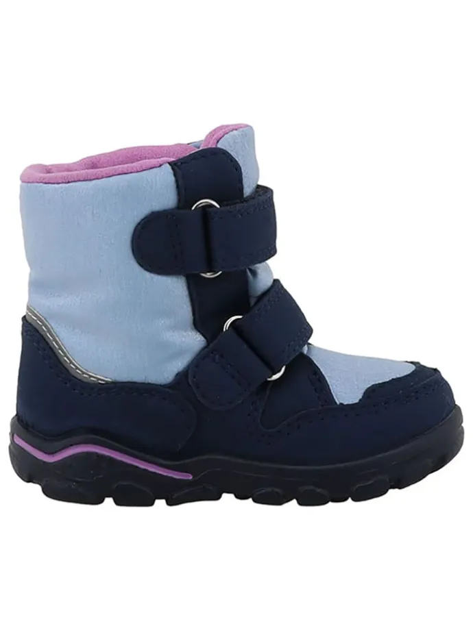Winterlaarzen "Kijana" donkerblauw/lichtblauw