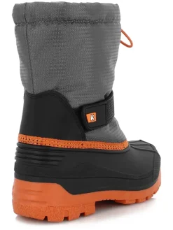 Winterlaarzen "Logan" grijs/oranje