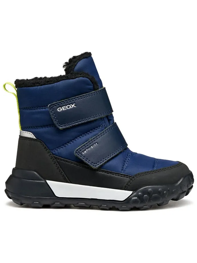 Winterlaarzen "Trekkyup" blauw/zwart