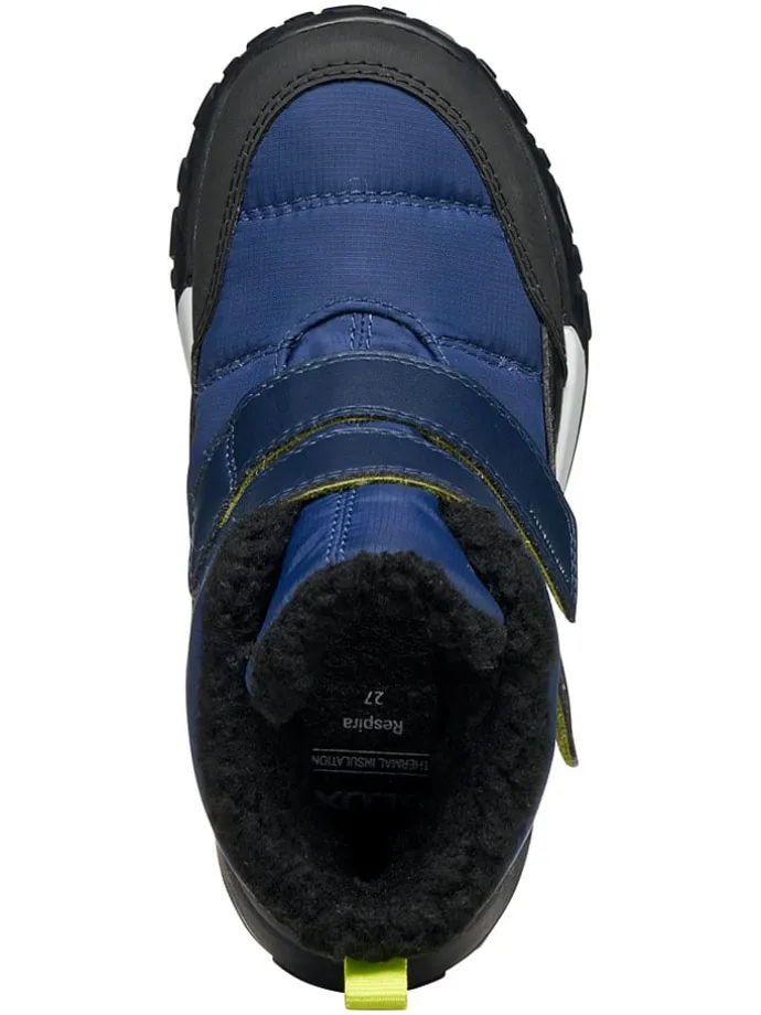 Winterlaarzen "Trekkyup" blauw/zwart