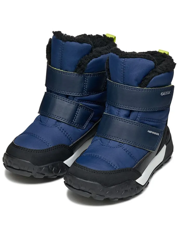 Winterlaarzen "Trekkyup" blauw/zwart