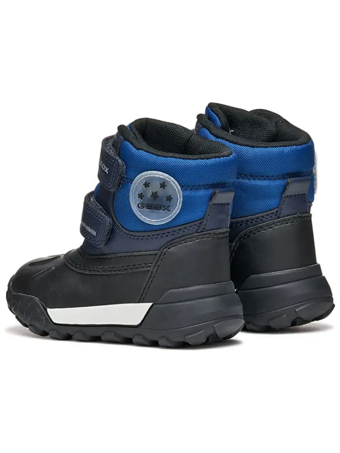 Winterlaarzen "Trekkyup" blauw/zwart