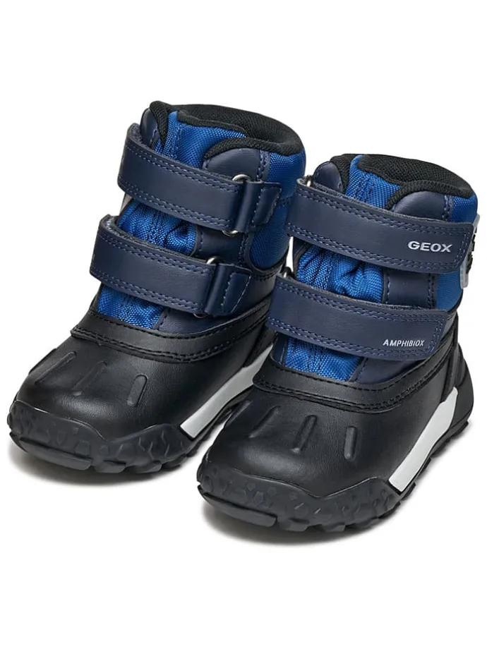 Winterlaarzen "Trekkyup" blauw/zwart