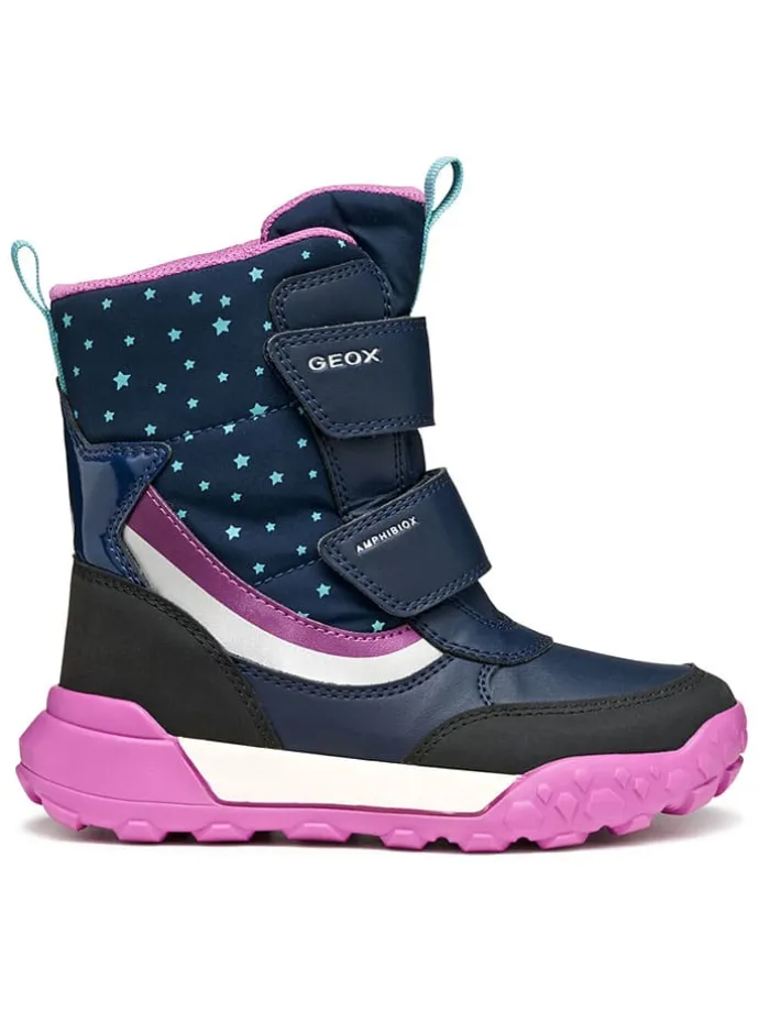 Winterlaarzen "Trekkyup" donkerblauw/paars
