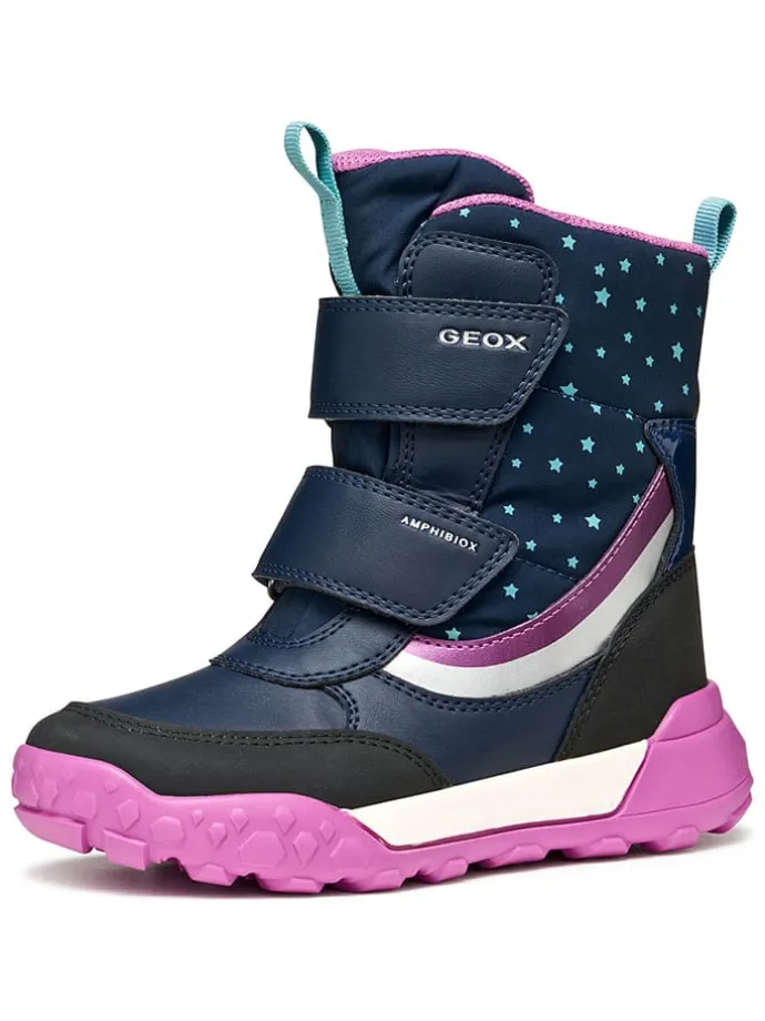 Winterlaarzen "Trekkyup" donkerblauw/paars