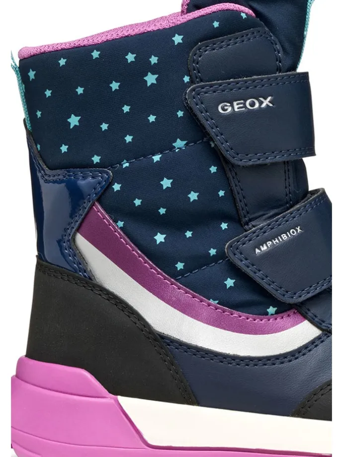 Winterlaarzen "Trekkyup" donkerblauw/paars