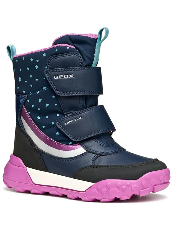Winterlaarzen "Trekkyup" donkerblauw/paars