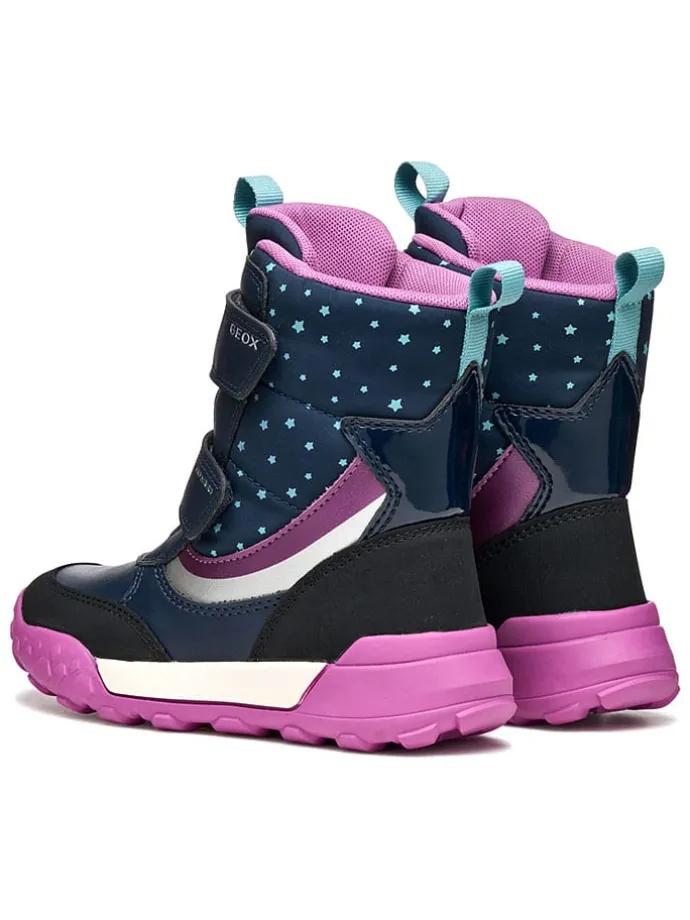 Winterlaarzen "Trekkyup" donkerblauw/paars