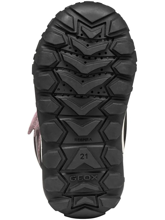 Winterlaarzen "Trekkyup" lichtroze/zwart