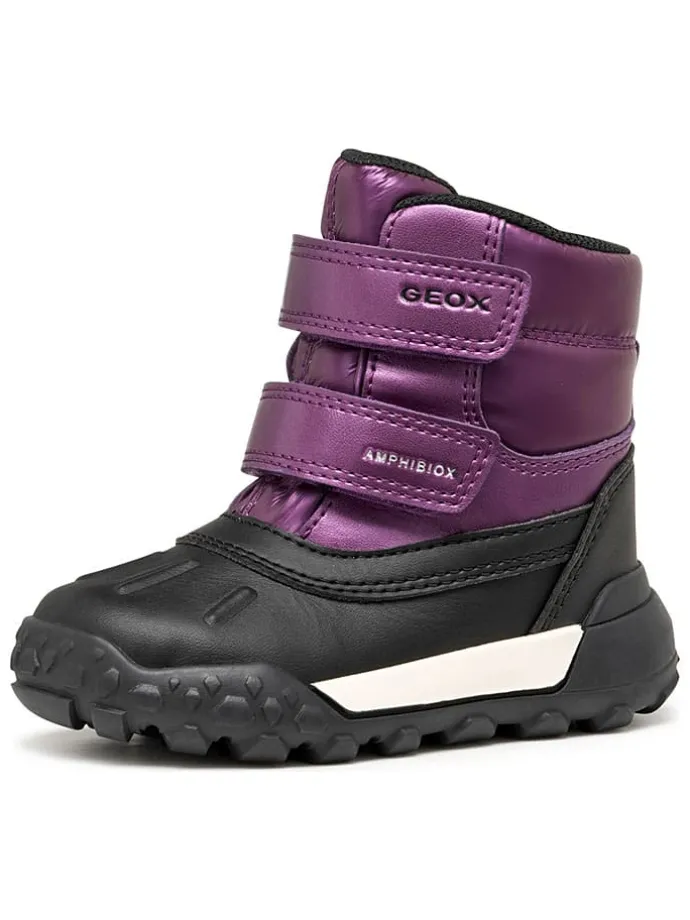 Winterlaarzen "Trekkyup" paars/zwart