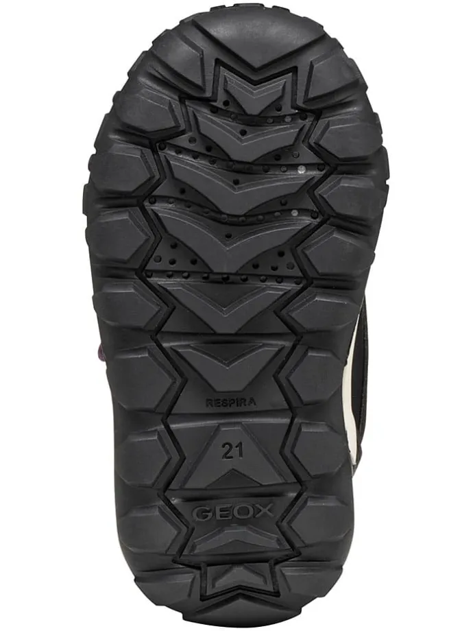 Winterlaarzen "Trekkyup" paars/zwart