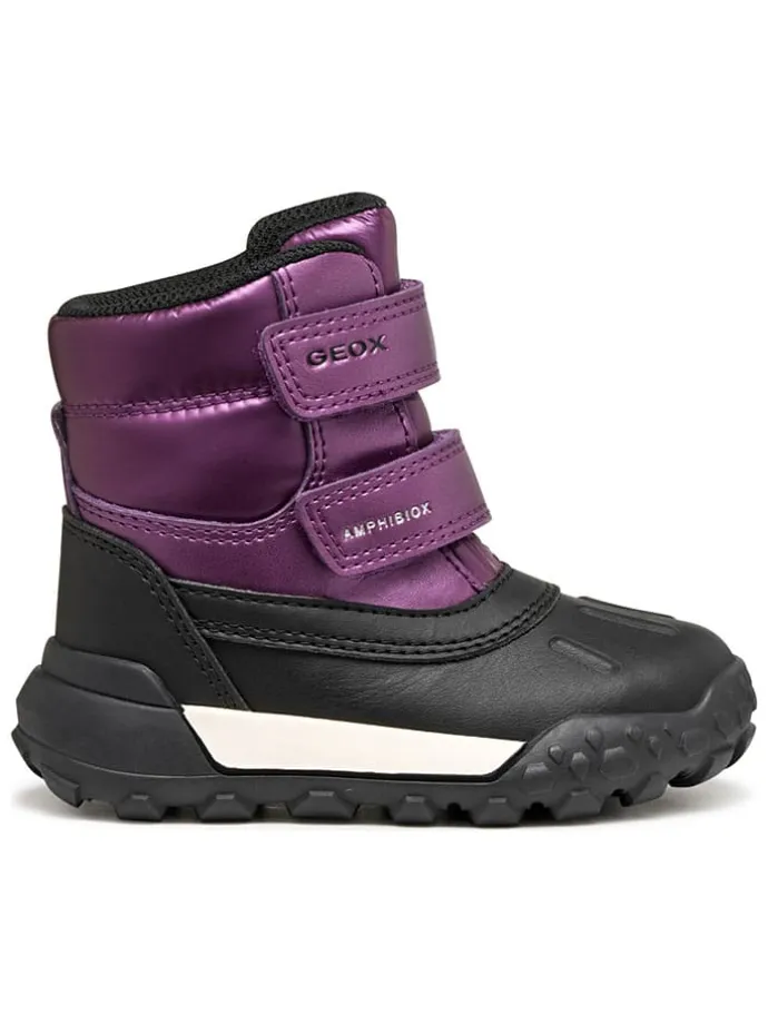 Winterlaarzen "Trekkyup" paars/zwart
