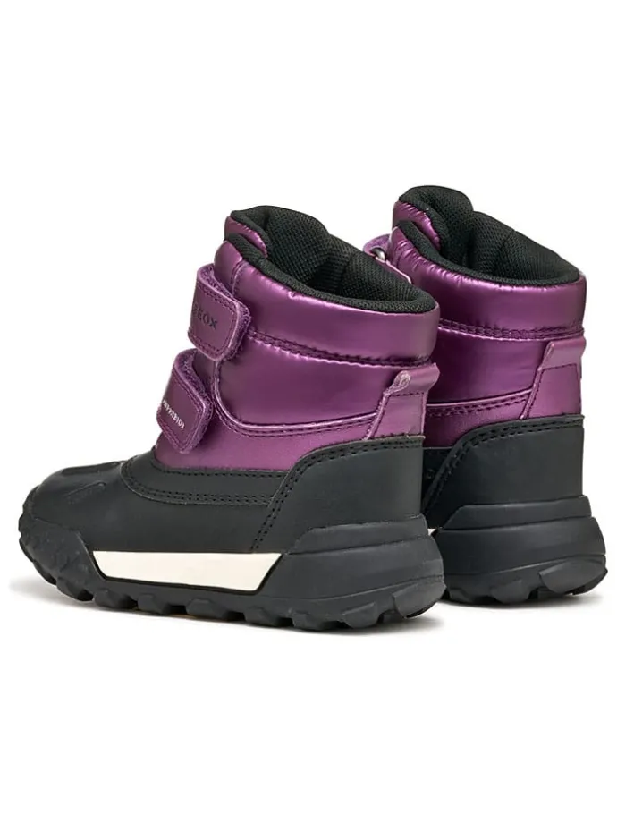 Winterlaarzen "Trekkyup" paars/zwart