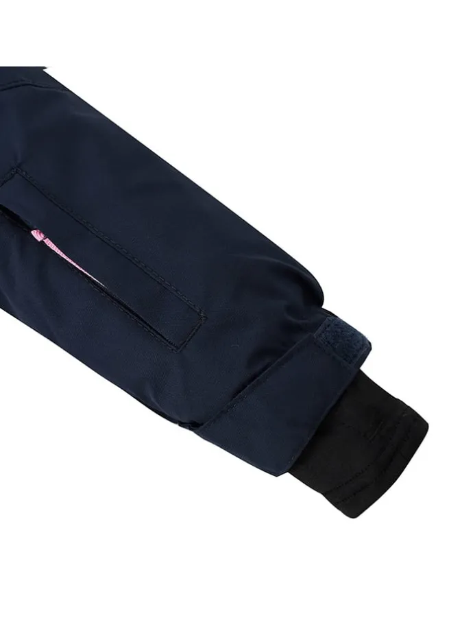 Winterpakje "Celestia" donkerblauw/roze