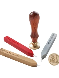 Zegelset rood/goudkleuirg/zilverkleurig