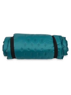 Zelfopblaasbaar matras turquoise - (B)42 x (H)190 x (D)2,5 cm