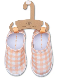 Zwemschoenen "Sunset Grid" oranje/wit