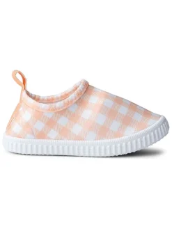 Zwemschoenen "Sunset Grid" oranje/wit
