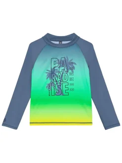 Zwemshirt blauw/meerkleurig