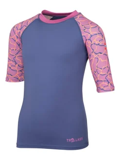 Zwemshirt "Haukland T" paars/lichtroze