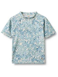 Zwemshirt "Jackie" beige/blauw