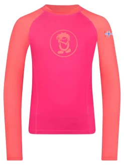 Zwemshirt "Kvalvika" roze/oranje