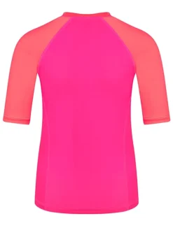 Zwemshirt "Kvalvika T" roze/oranje