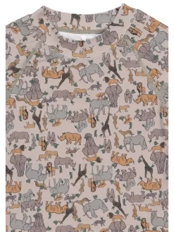 Zwemshirt lichtroze/grijs