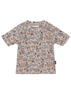 Zwemshirt lichtroze/grijs