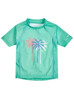 Zwemshirt "Palmen" mintgroen