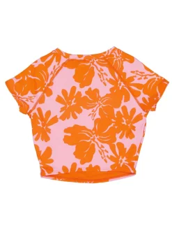 Zwemshirt "Surf.Kind.Kate" lichtroze/oranje