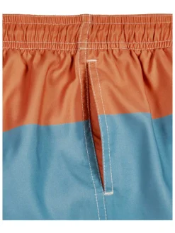 Zwemshort "Color Block" blauw/oranje/crème