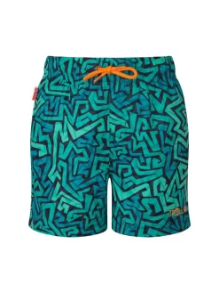 Zwemshorts "Haukland" turquoise/zwart