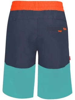 Zwemshorts "Kroksand" oranje/turquoise/donkerblauw